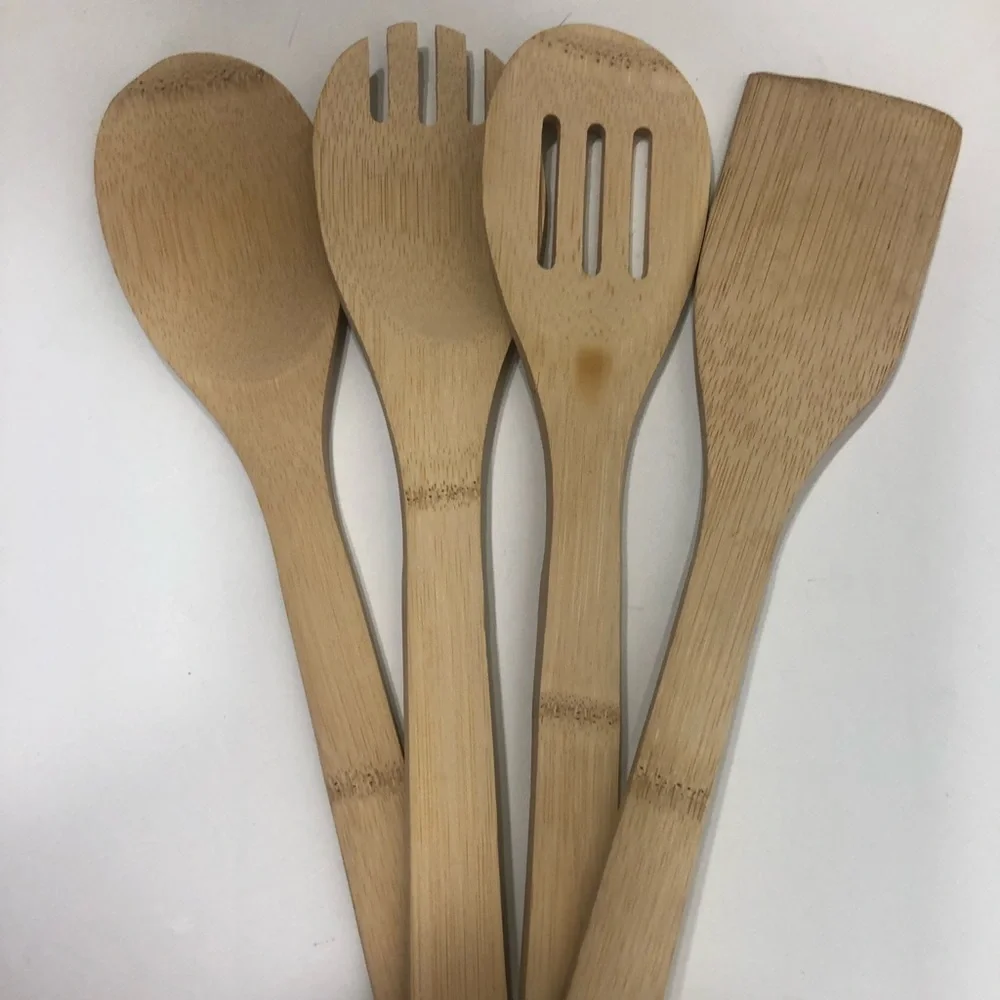 Four piece Bamboo Utensils